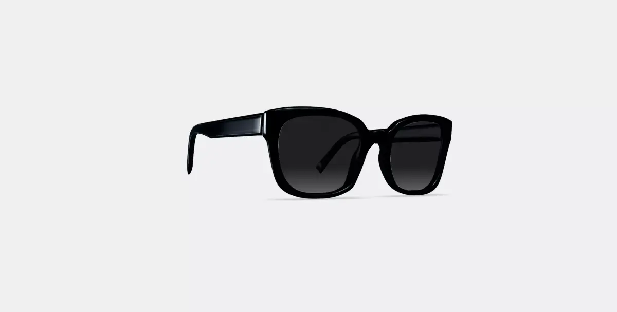 Aubrey Sunglasses in Jet Black 3D model purchase
