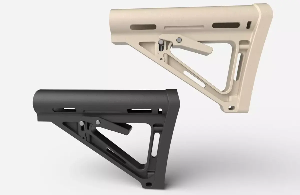 Magpul MOE Carbine Stock Low-poly 3D model
