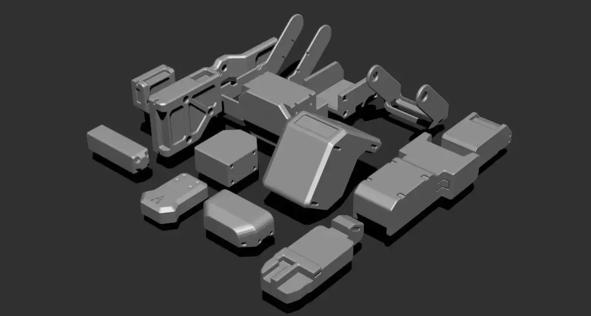 Basic Kit-Bash Vol1 Free 3D model