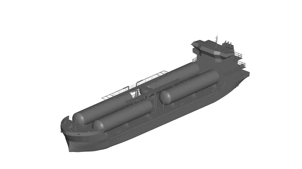 Ship 3 tanker 3D model