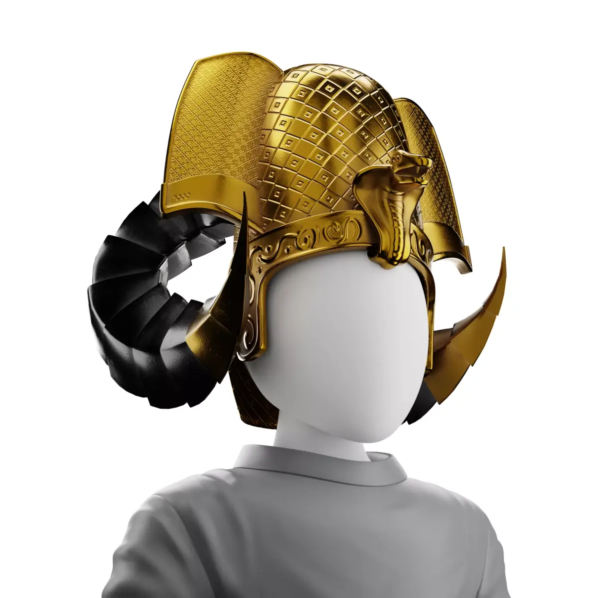 Pharaoh Hat 07 - SciFi Character Design Low-poly 3D model Low-poly 3D model