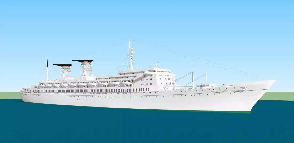 SS Michelangelo Low-poly 3D model