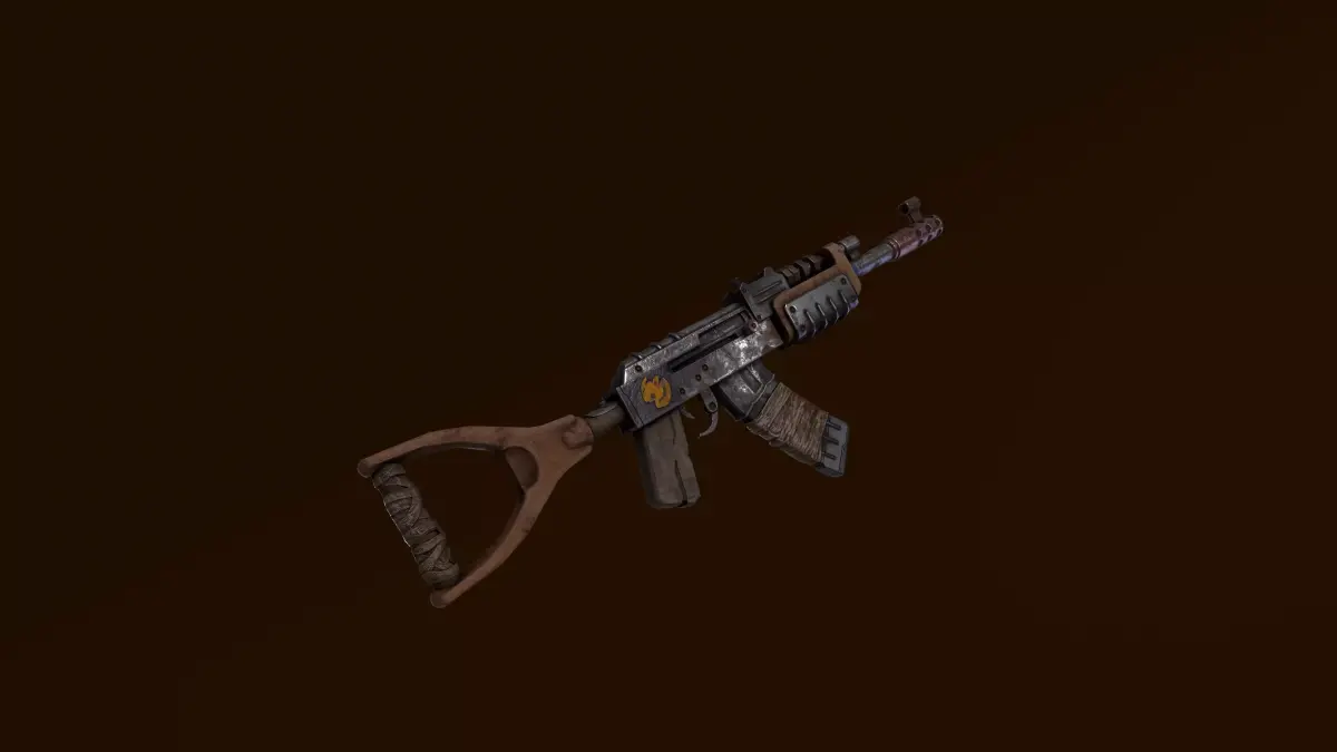 Rust Kalash Low-poly 3D model