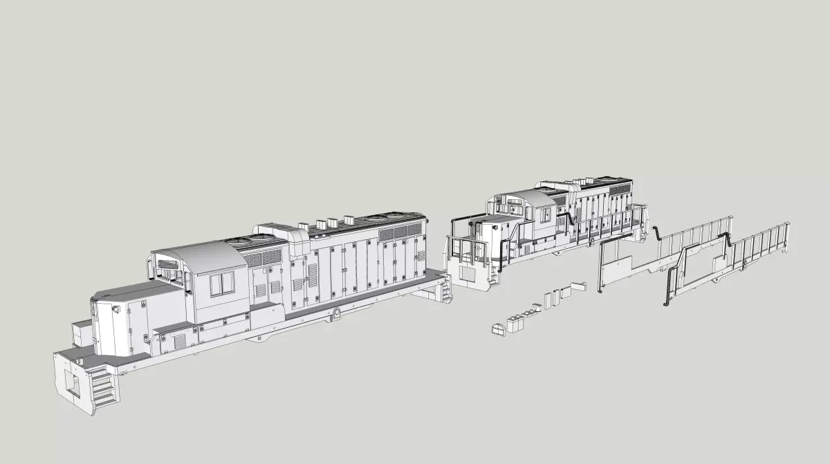 GP10 Paducah Geep N Scale 3D print model