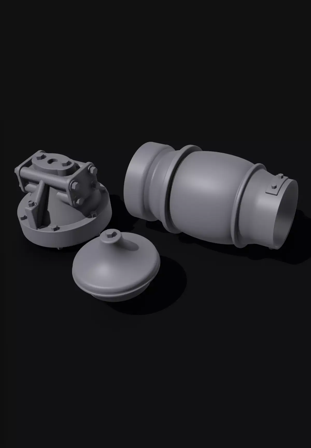 German Turbo Generator 3d Print live Steam  3D print model