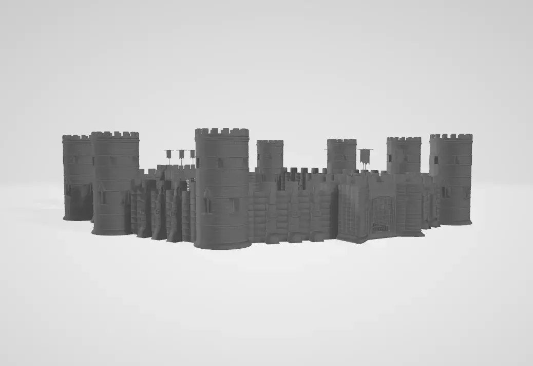 Castle Low-poly 3D model shop