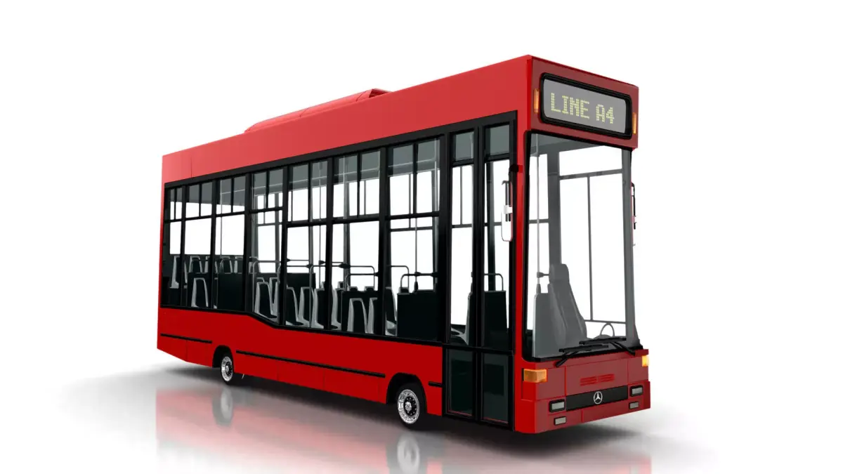 Bus cartoon style 3D model 3D model