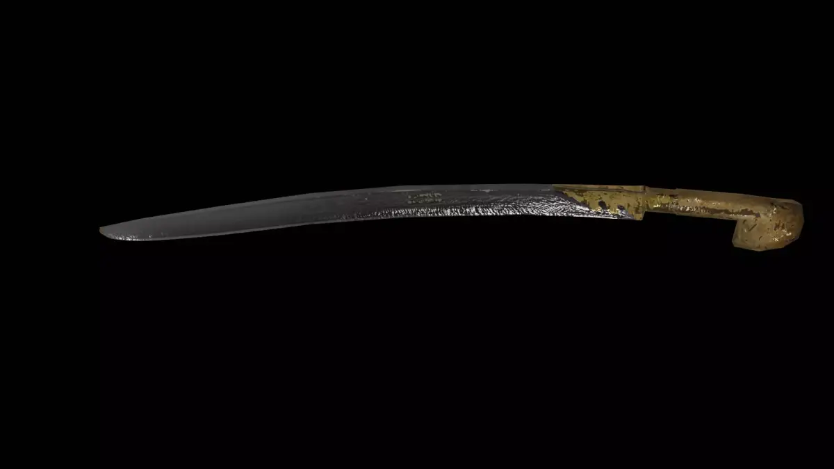Ottoman Yatagan Sword Low-poly 3D model