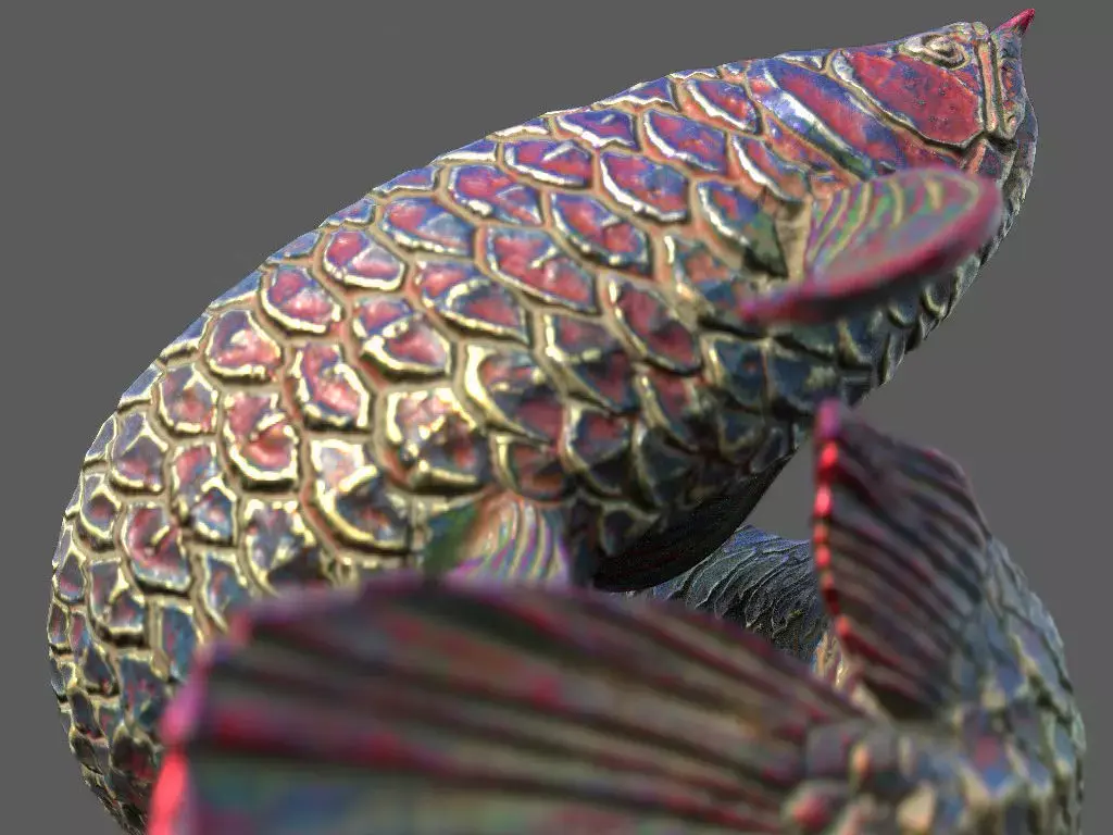 Arowana Sculpture 3D model