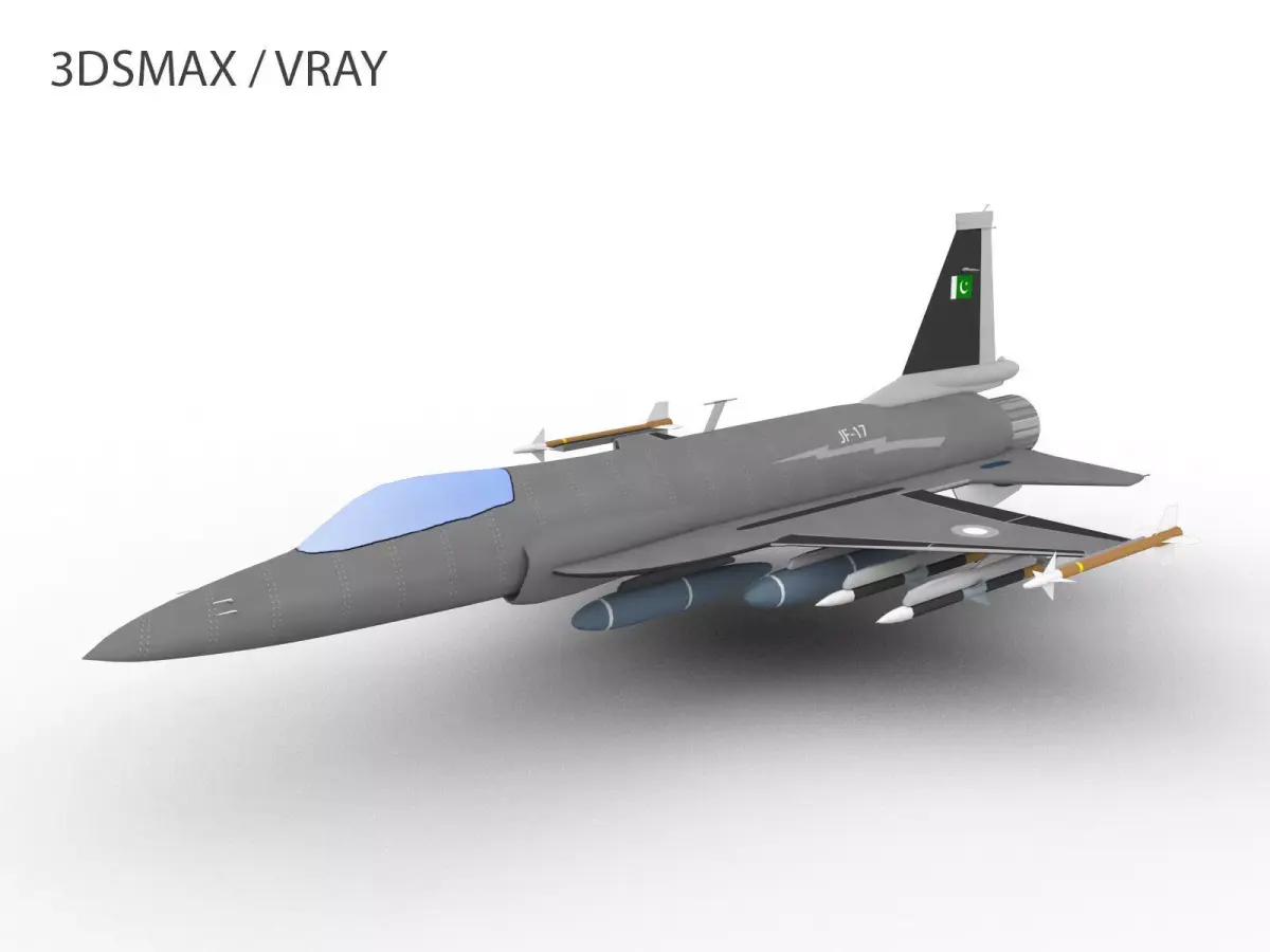 JF-17 XIAO LONG Low-poly 3D model