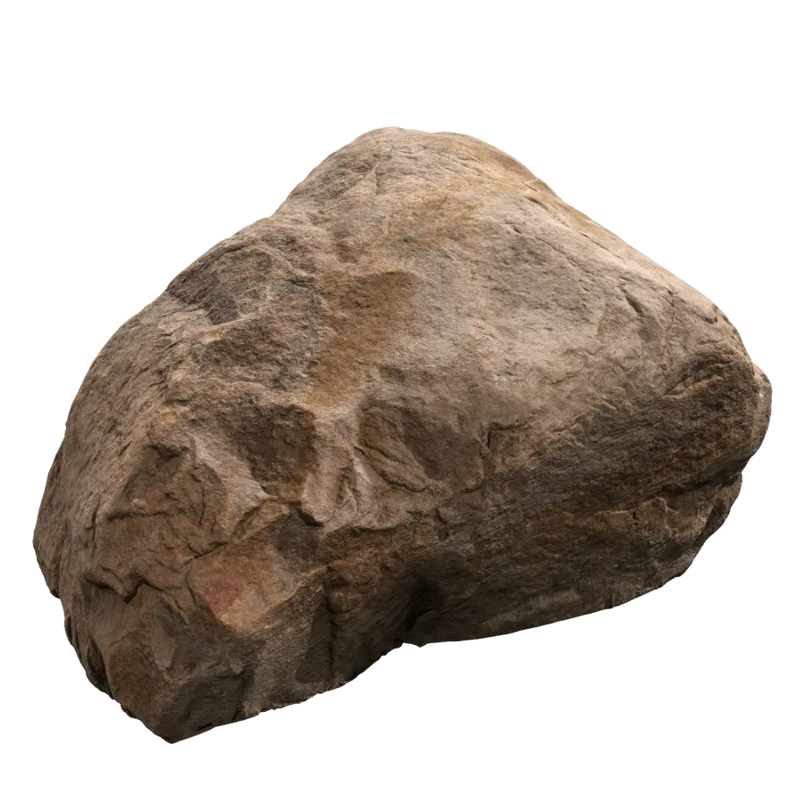  Warm Toned Wedged Large Rock Boulder Model  purchase