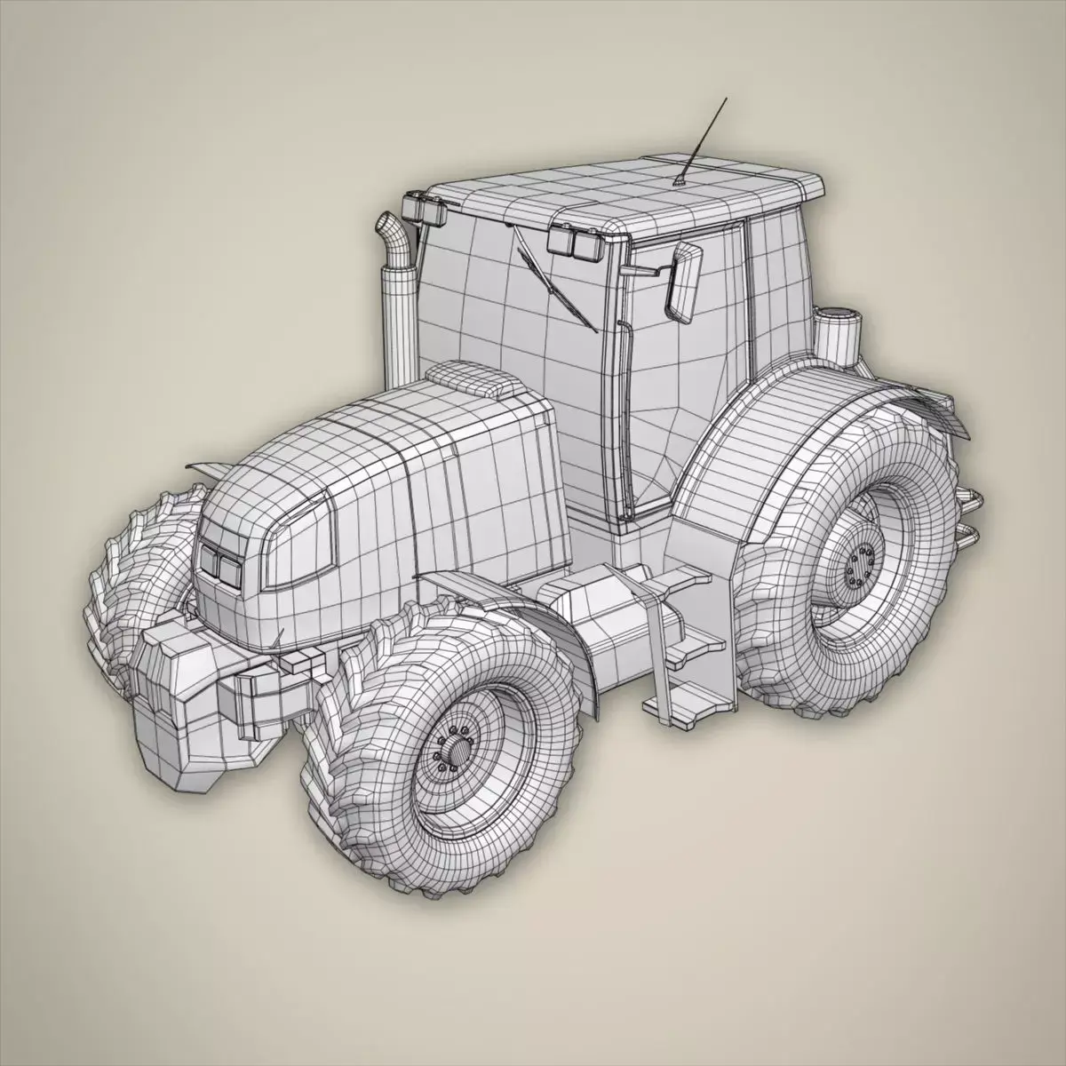 Tractor basemesh 3D model