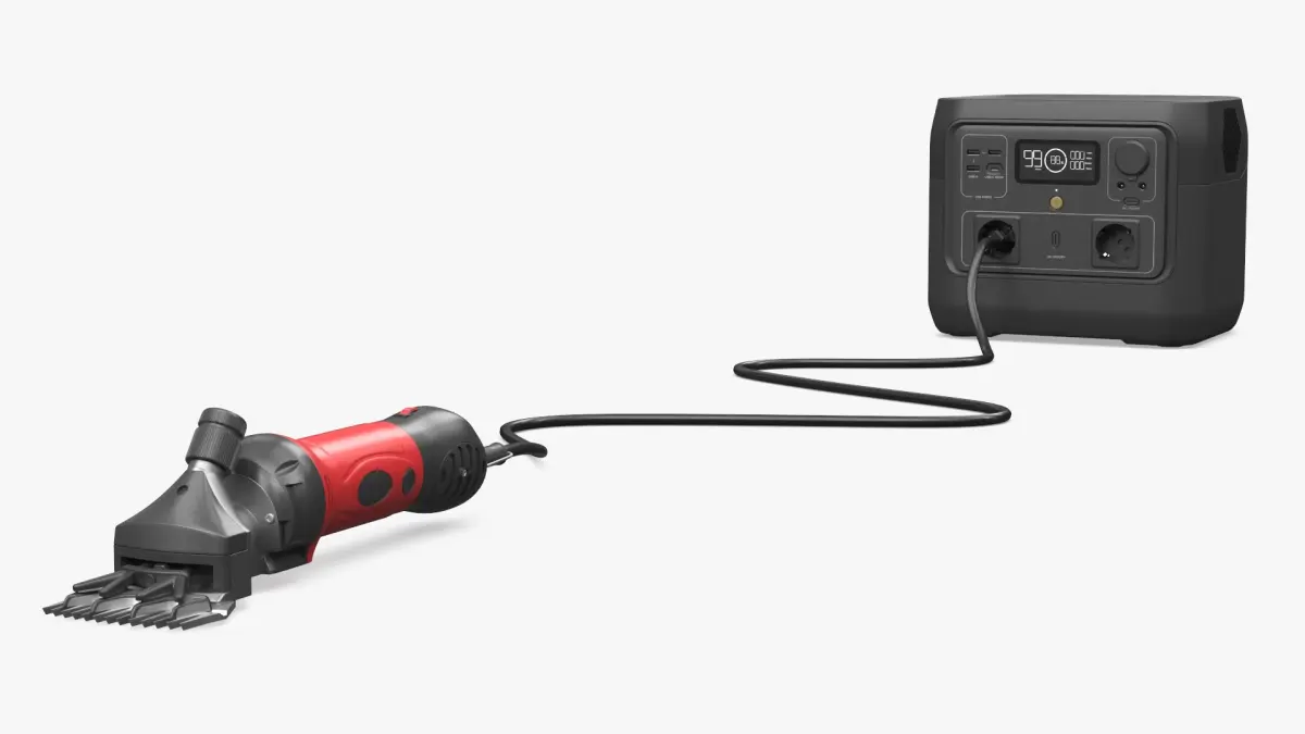 Electric Livestock Shearing Clipper with Power Station 3D model