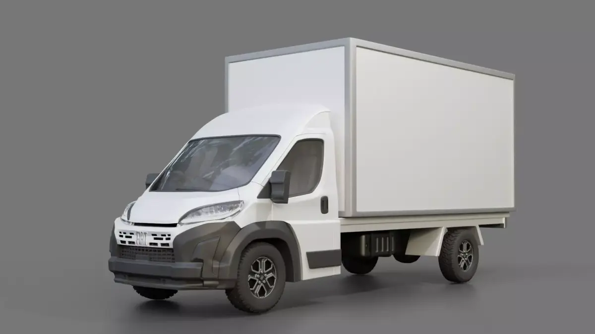 Fiat e-Ducato L2H2 2024 Box Truck 3D model