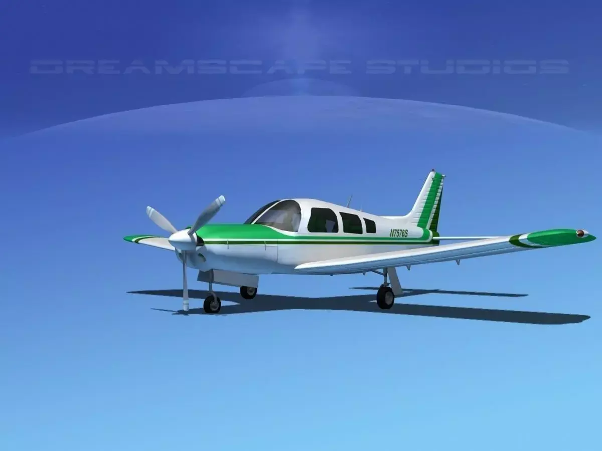 Piper Cherokee Arrow 3D model 7