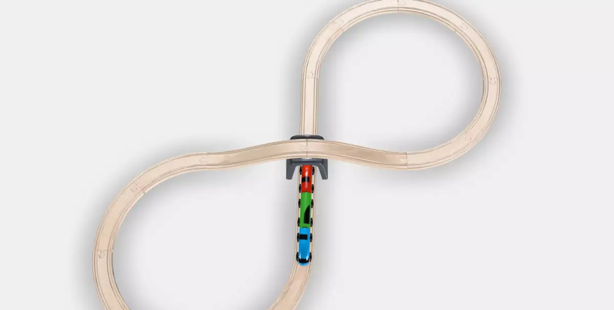 LILLABO 20piece basic train set Low-poly 3D model