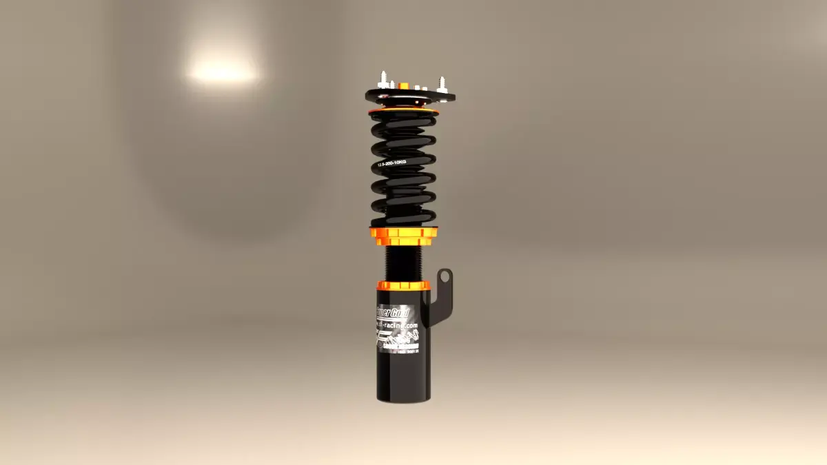 car susspension coilover 3D model