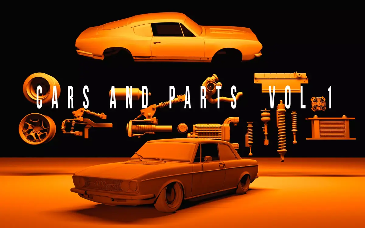 CARS AND PARTS Vol 1 3D model