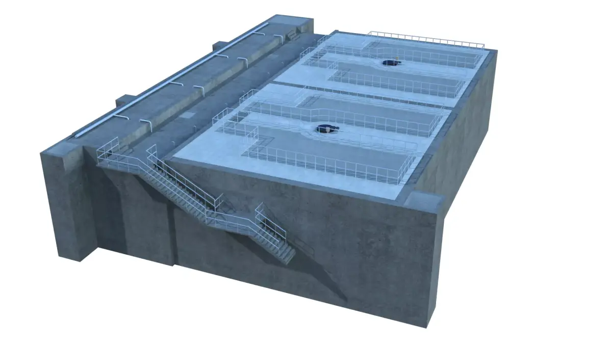 Sewage treatment plant 3D model purchase