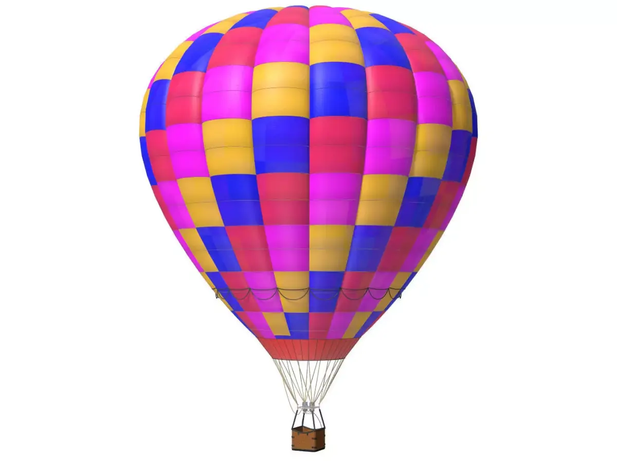 hot air balloon 3D model 10