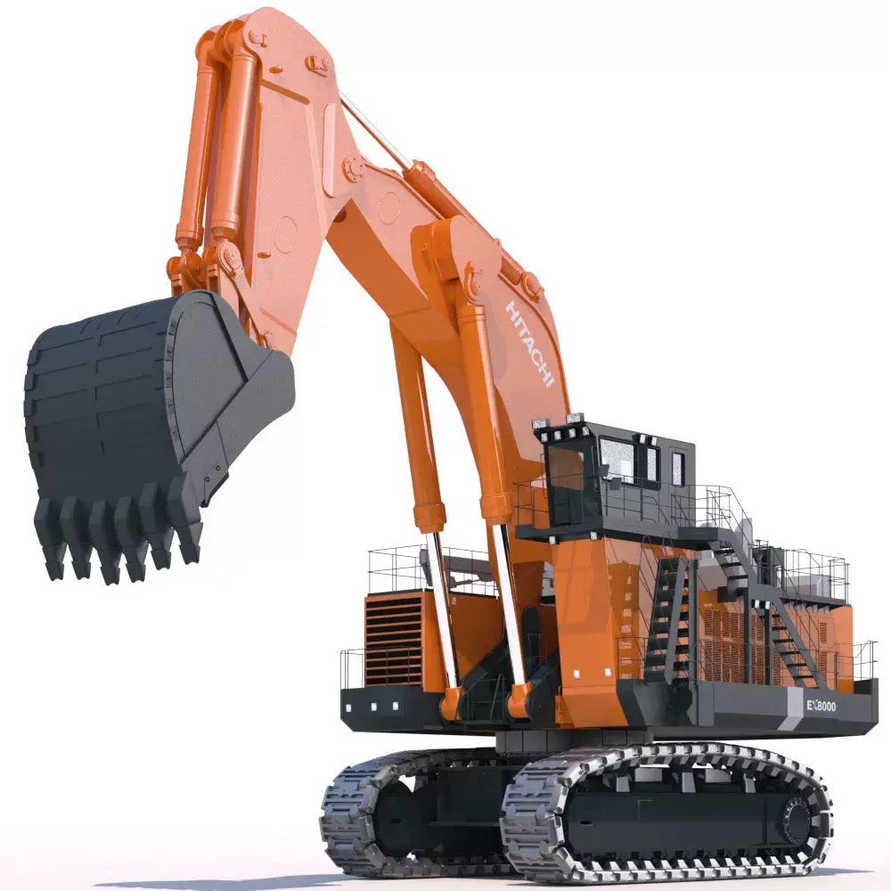 Excavator Hitachi EX8000 3D model