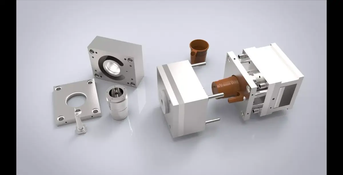 1 Liter Cup Injection Mold 3D model