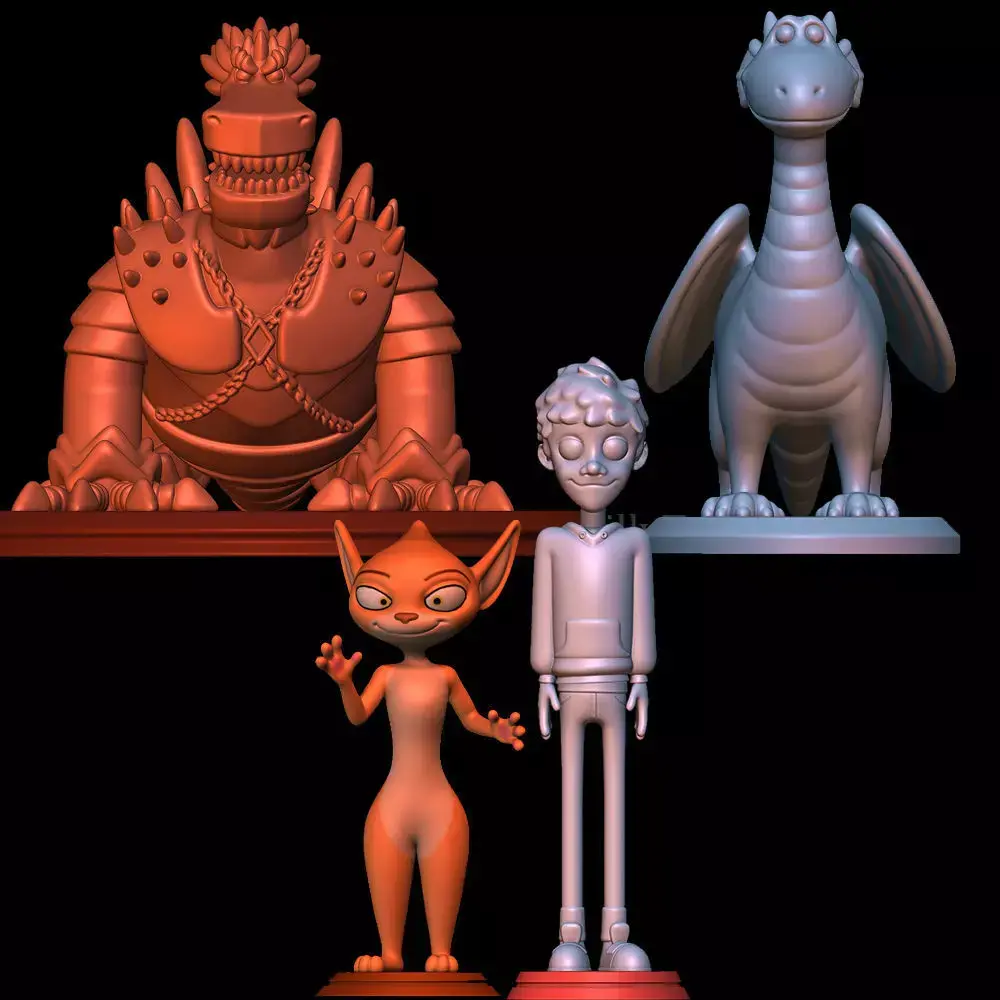 Sorrel Ben Firedrake and Nettlebrand - Dragon Rider 3D print model