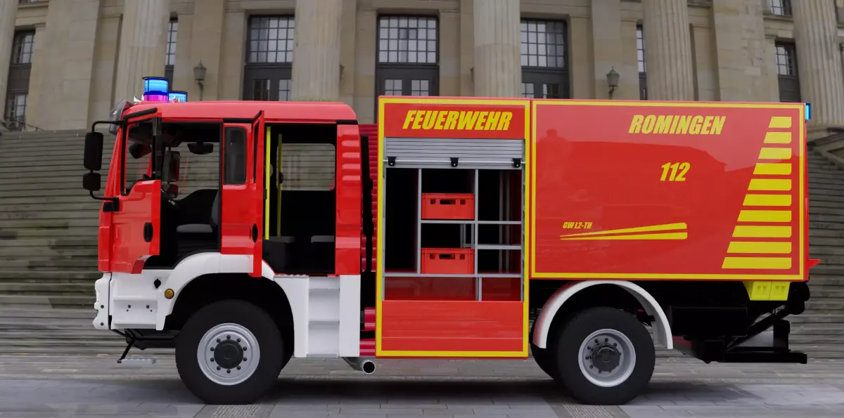 MAN TGM 4x4 Crew Cab  Feuerwehr 3D model