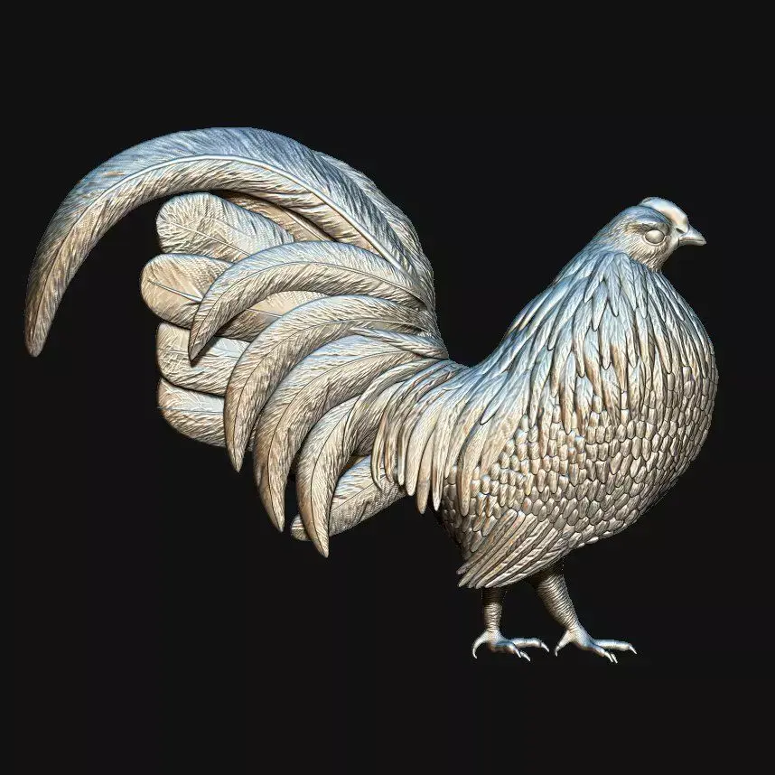 3D Print Rooster 3D model