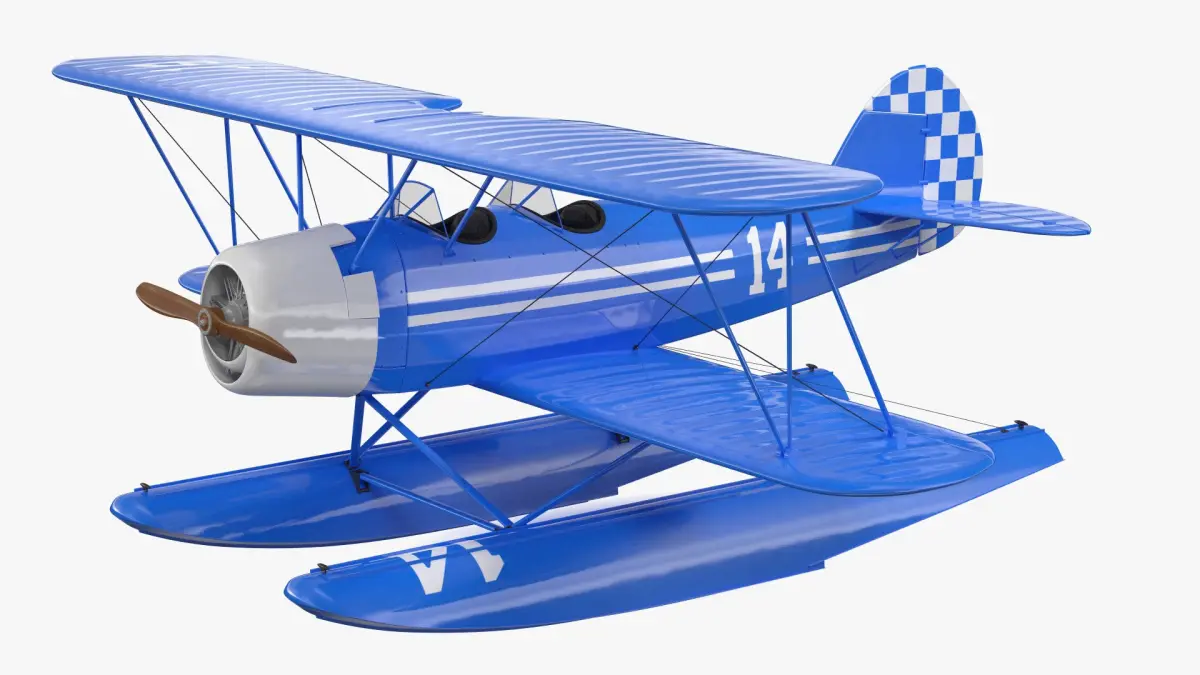 Vintage Seaplane 3D model