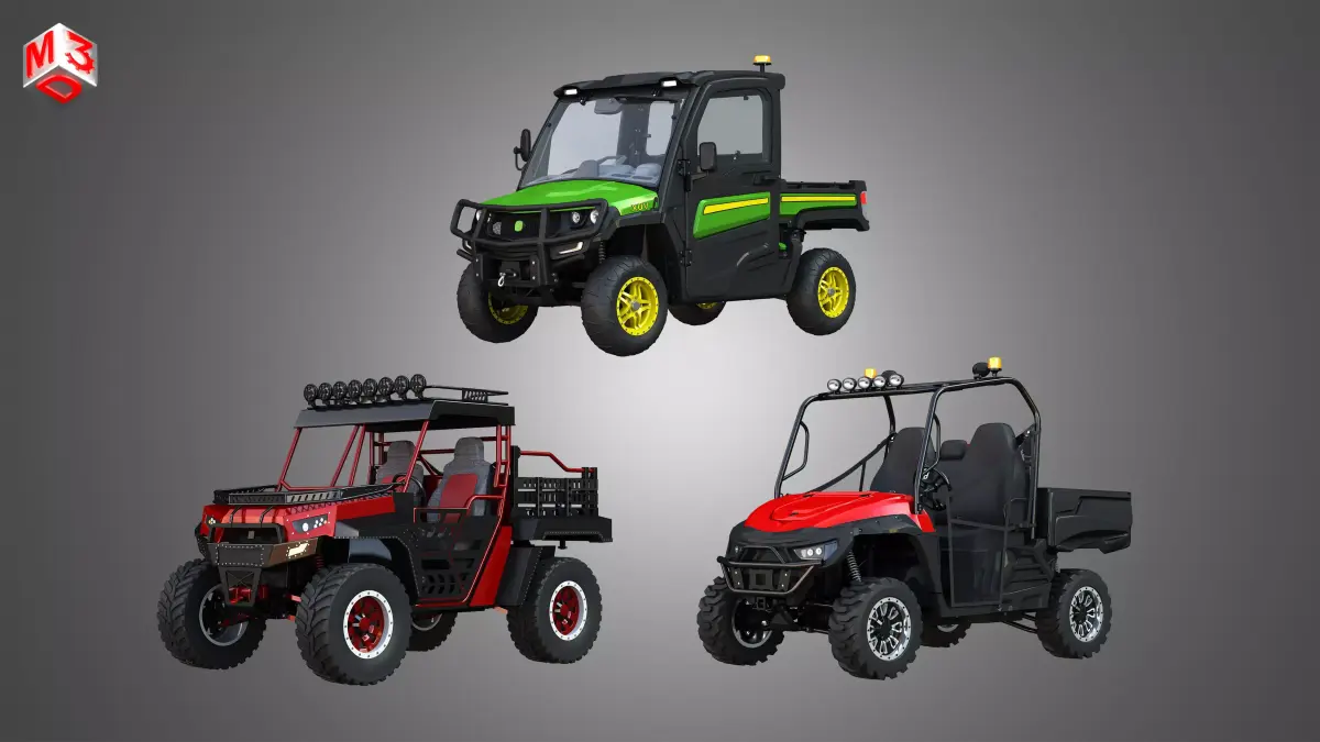 Off Road Dune Buggies 3 in 1 3D Model Pack