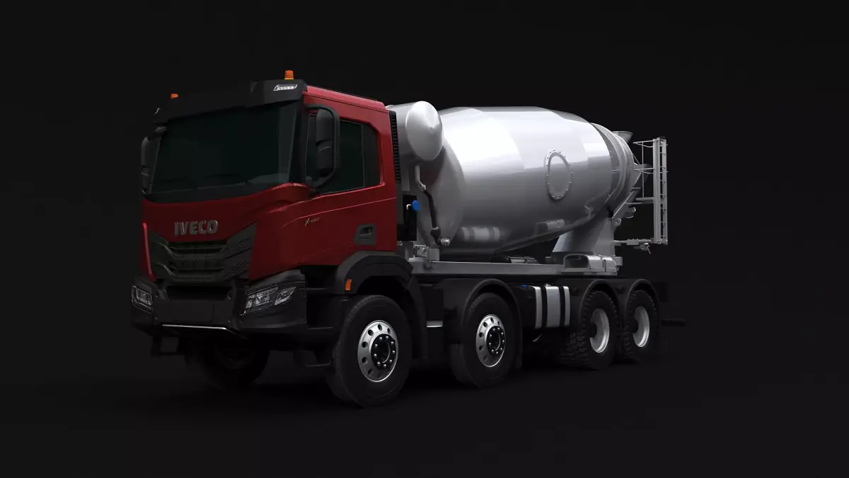 Iveco Stralis X-Way Concrete Mixer 3D model
