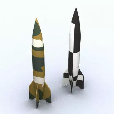 V-2 A4 Missile 3D model