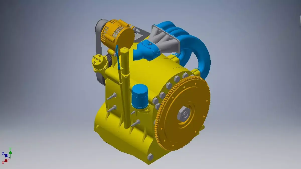 Wankel Engine 3d model 3D model