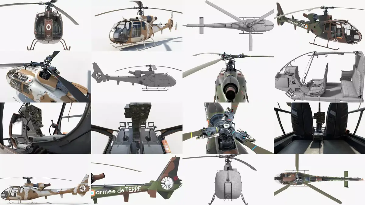 Collection Sud Aviation Gazelle 