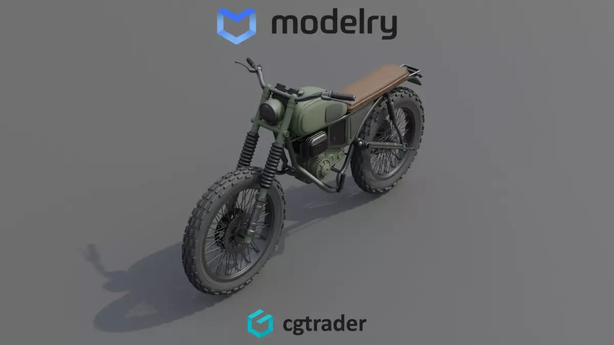 Motorcycle 3D model 9