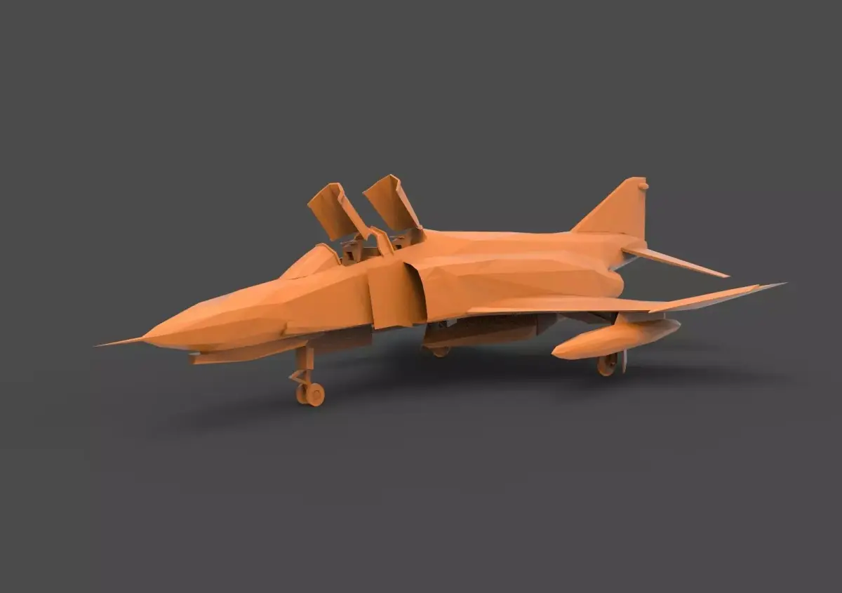 Douglas F-4 Phantom II 3D print model