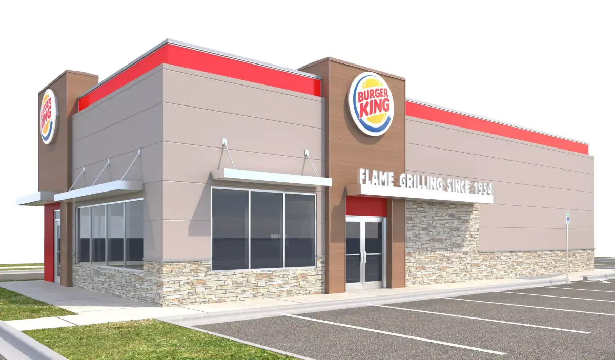 Retail-038 Burger King-002 With Site 3D model