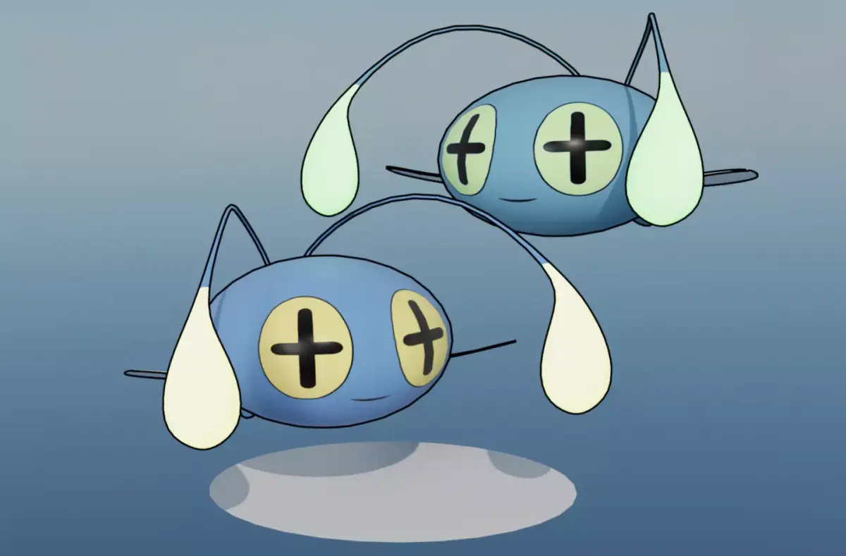 Pokemon Chinchou and Shiny Version rigged Low-poly 3D model