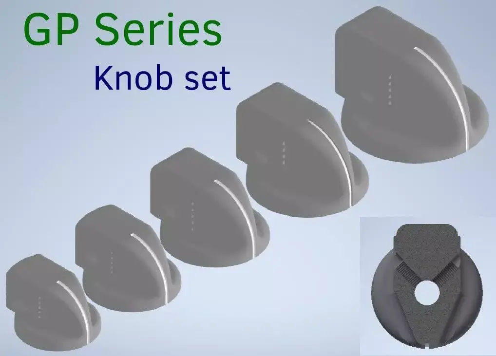 GP Series Knob Set 3D print model