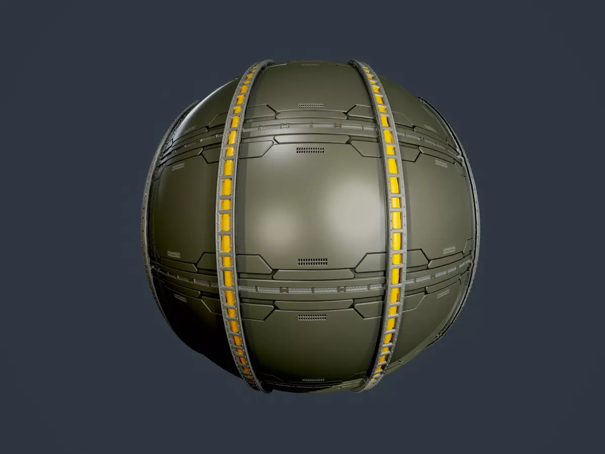 Sci-Fi Military Seamless PBR Texture 88 Texture