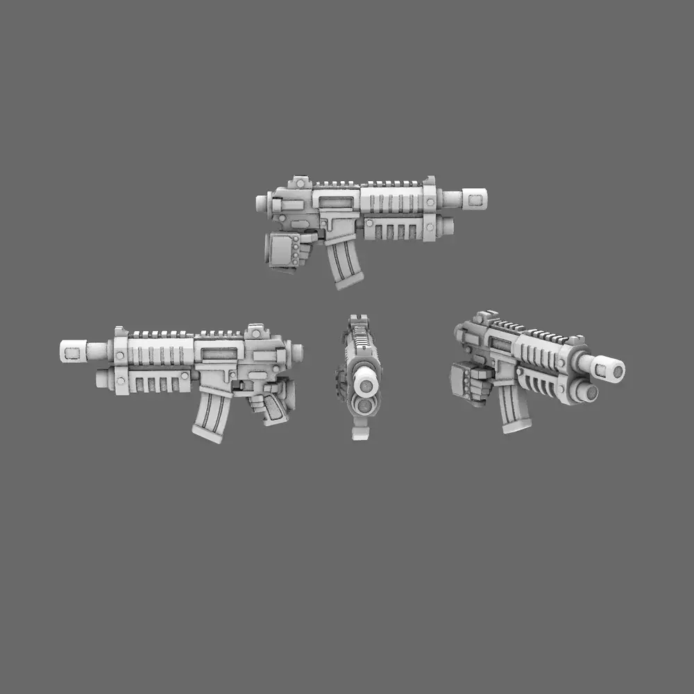 Space Knights AR Style Combat Rifle RIGHT 3D print model