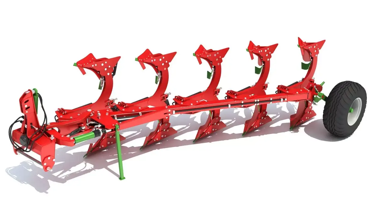 Semi Mounted Plough 3D model