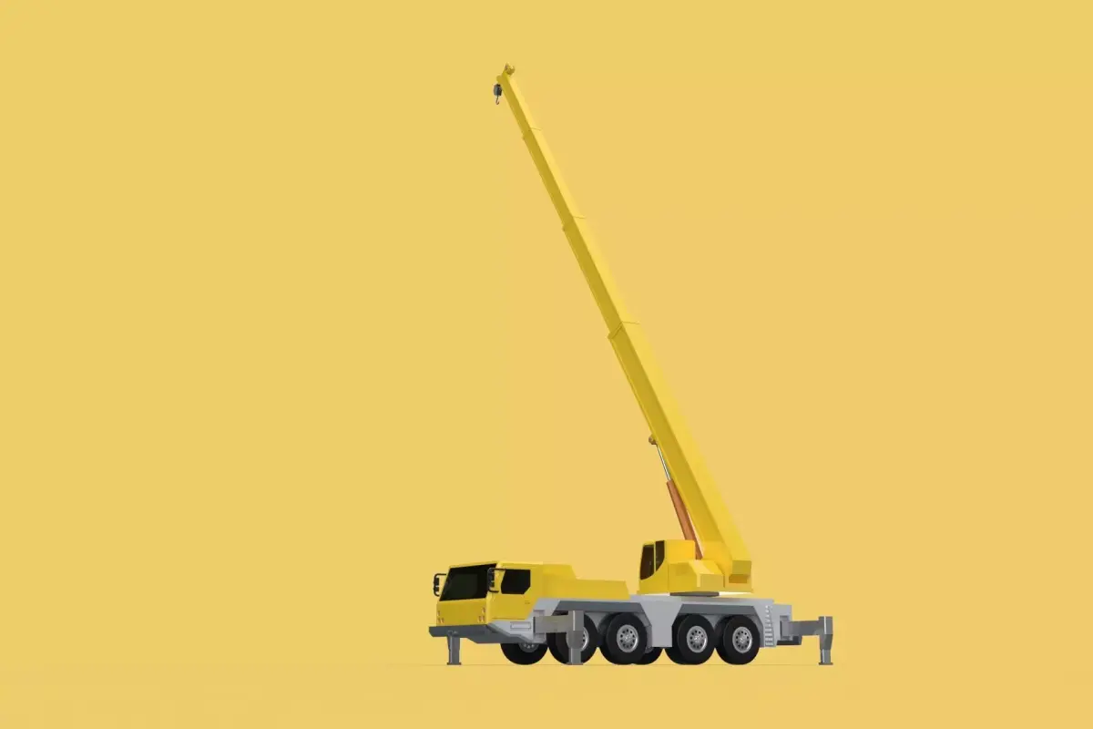 OUTRIGGER TRUCK TELESCOPIC MOBILE CRANE ARM JIB LTM1070 LTM-1070 3D model