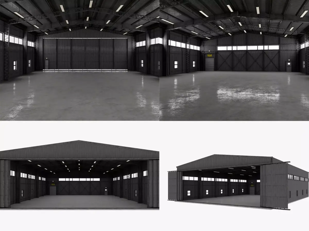 Airplane Hangar 3 3D model