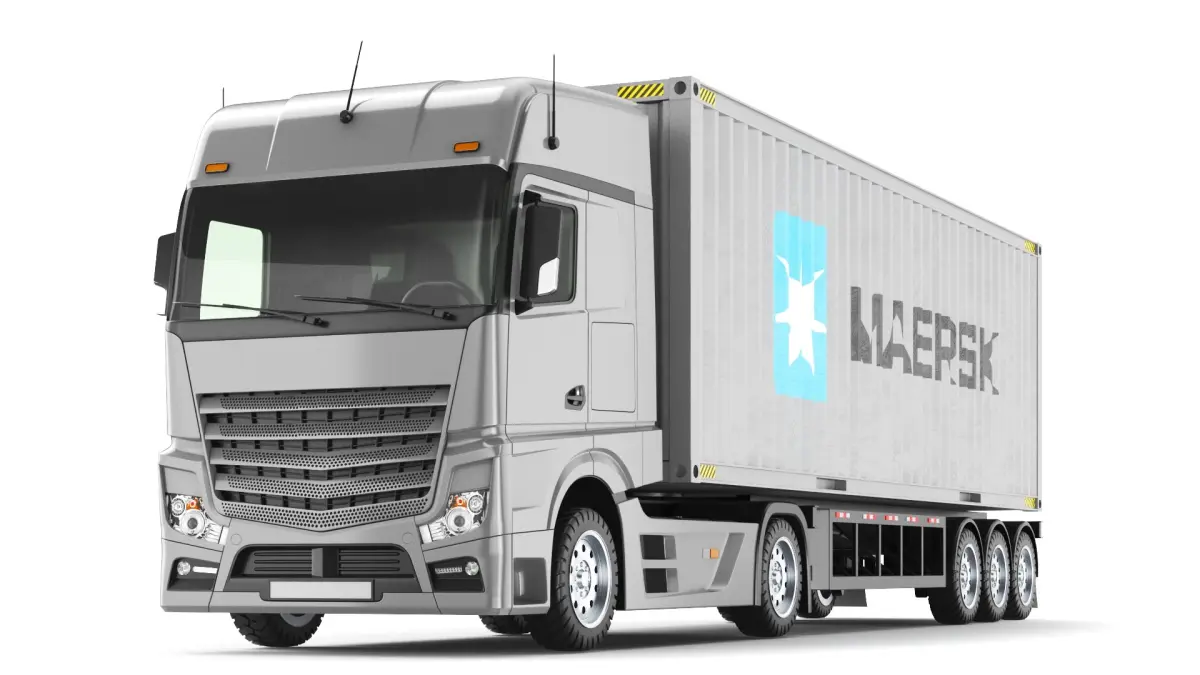 Detailed Container Truck 3D model