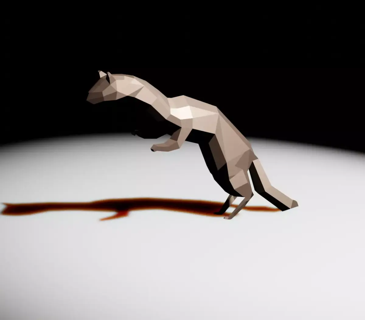 weasel Low-poly 3D model