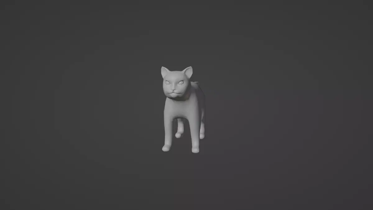 Cat Model Low-poly 3D model
