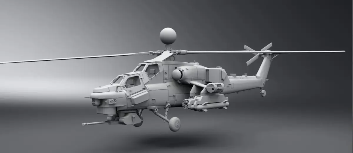 Mi28NM Night Hunter scale model  3D print model