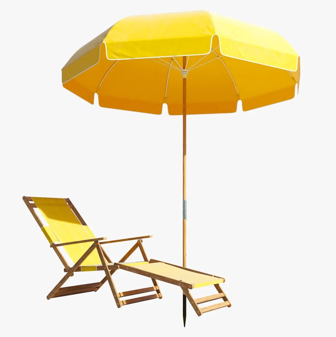 Beach set 3D model